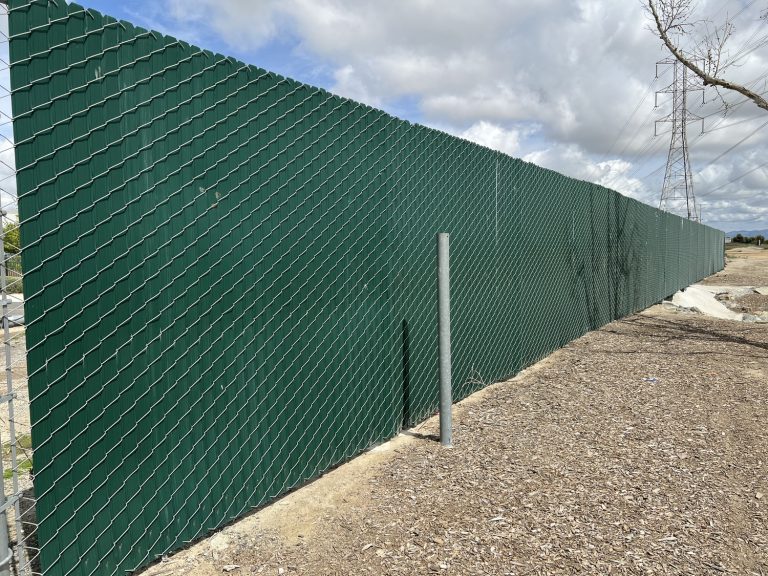 Chain Link Fencing With Privacy Slats
