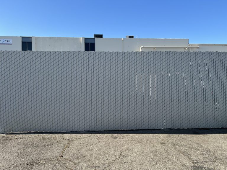 Chain Link Fencing With Privacy Slats