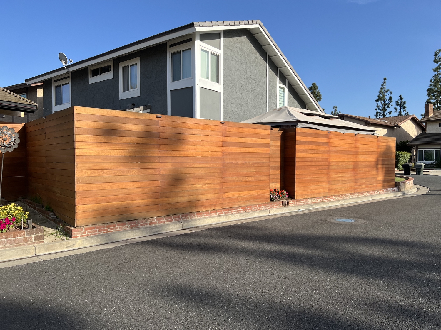 Custom Wood Fence Design OC