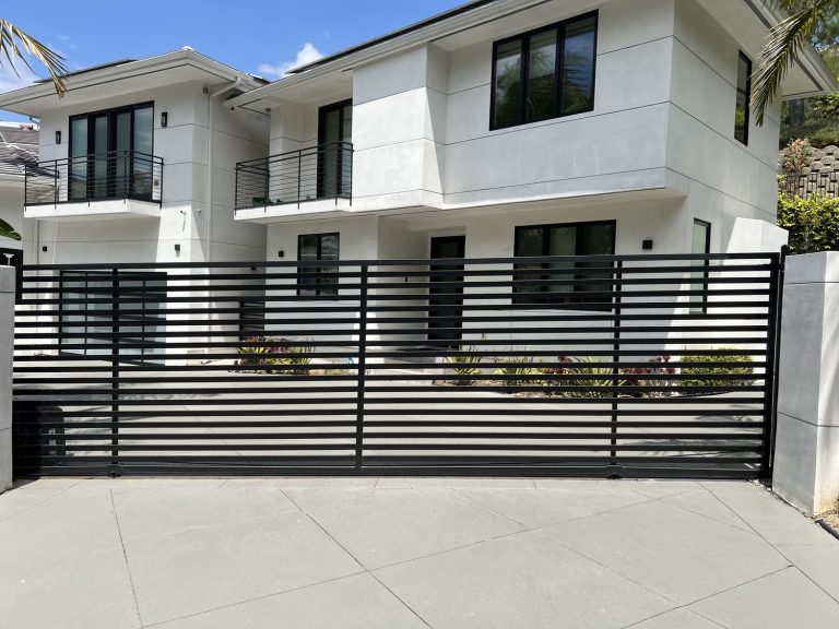 Powder-Coated Metal Fence