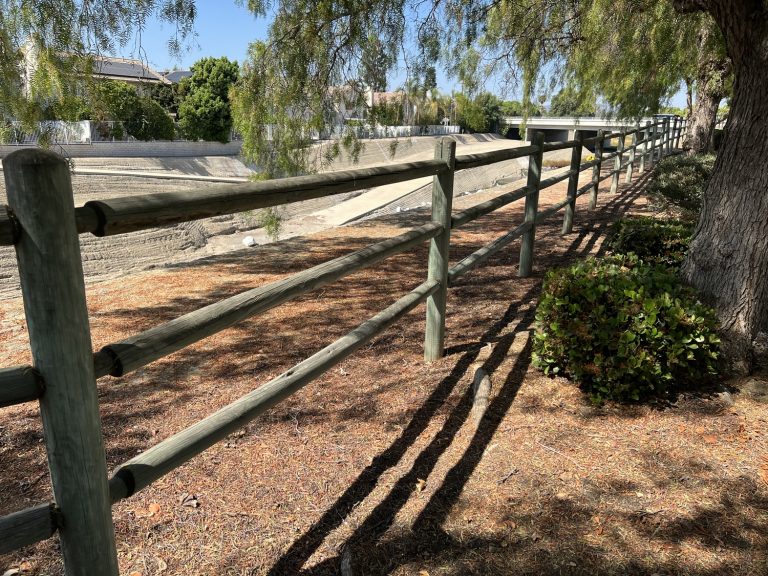 Wooden Ranch Rail Fence Replacement